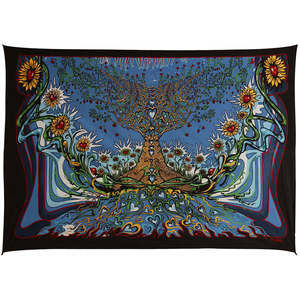 3D Heart Tree Tapestry 60x90" by Sunshine Joy